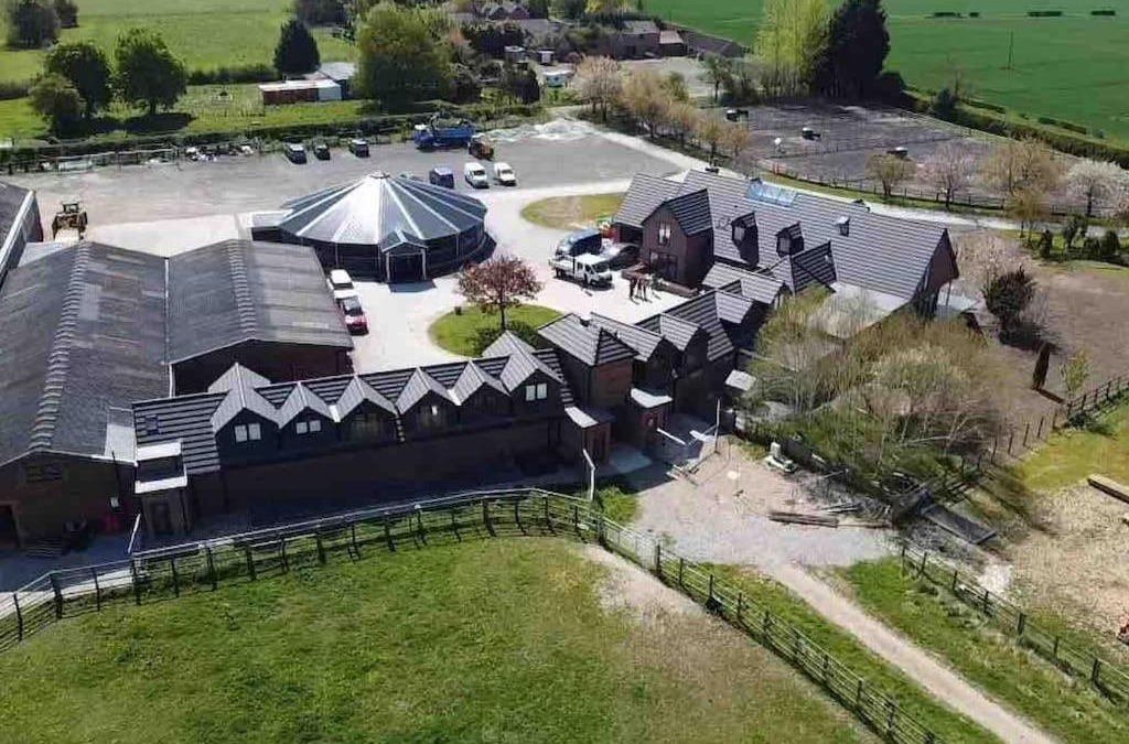 Hanaverian suit with amazing views of stud farm.