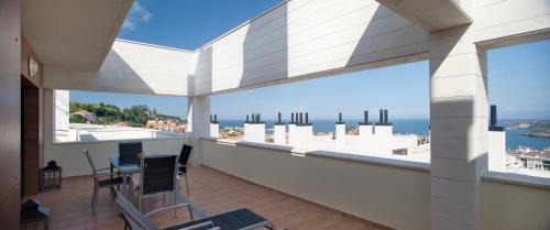 Luanco Apartment | Stylish Ático Nautilus II with Spacious Terrace & Pet Friendly