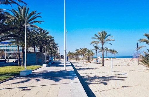 Grau i Platja Apartment | Oceanfront Bliss at Ático el Balcón de Gandía - Rated 9.4