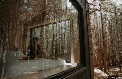Miguasha-Ouest Ski Chalet | ÉST Eco-Cabins: Pet-Friendly Retreat with Spa & Breakfast