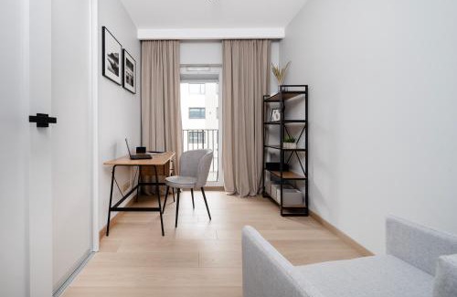 Lodz Apartment | Experience Comfort at Łódź Prestige Suites with Office Space