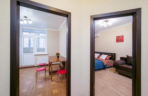 Krasnodar Apartment | Discover Comfort at Восточно-Кругликовская 20 with Hot Tub
