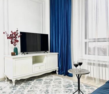Almaty Apartment | Discover Comfort at Галилео: Pet-Friendly & Family-Centric