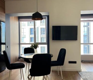 Almaty Apartment | Urban Paradise Retreat with Family-Friendly Amenities