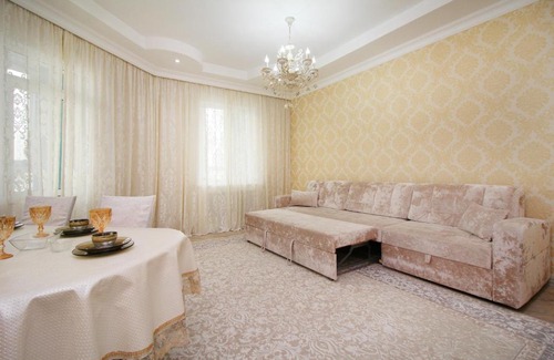 Almaty Apartment | Stylish 2-Bedroom Apartment Near Mega Shopping Center