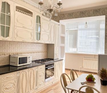Aktobe Apartment | Guest Rated 10/10 at ЖК Саулет Курылыс with Pool & Dining
