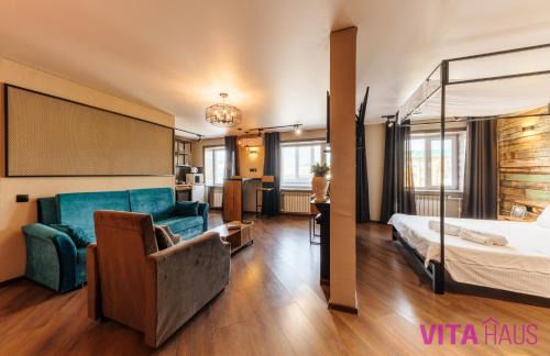 Petropavlovsk Apartment | Central Studio Loft: Pet-Friendly & Family-Oriented Stay