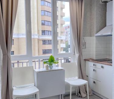 Petrovskoye Apartment | Child-Friendly Light Studio Near Kharkiv Passenger Station