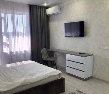 Kostanay Apartment | Modern City Apartment: Pet-Friendly and Rated 9.3/10