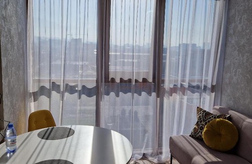 Almaty Apartment | Elegant Studio Apartment at Mega Park - Rated 9.9/10