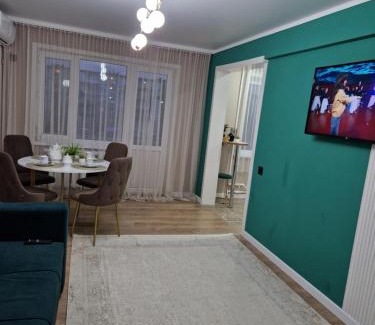 Balkhash Apartment | Elegant Two-Room Apartment with Lake Views for Rent