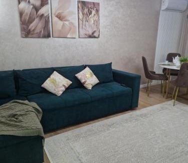Balkhash Apartment | Elegant Two-Room Apartment with Lake Views for Rent