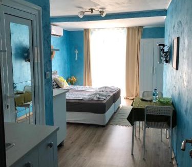 Primorsko Apartment | Oceanfront Studio Retreat with Pool and Pet-Friendly Perks