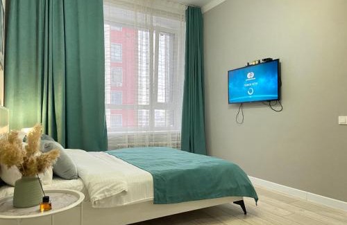 Yesil District Apartment | Cozy Champion Apartments with Pool and Family Amenities