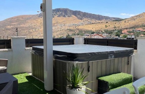Migdal Villa | Explore Comfort at LaArbel: Pet-Friendly with Pool & Hot Tub