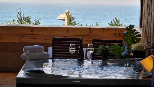 Netanya Apartment | Seaside Serenity with Private Hot Tub and Ocean Views
