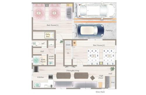 Agarie Apartment | Family-Friendly Getaway at グランメール東江 Hotel