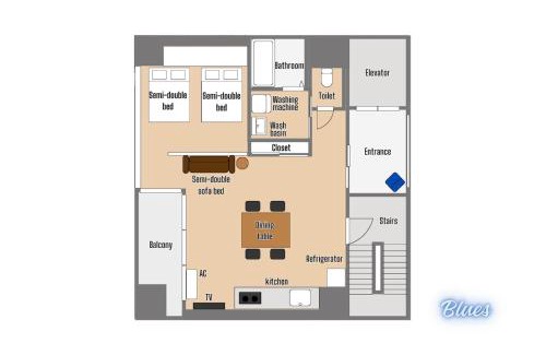 Tennoji Apartment | デザイナーズルーム Blues-ブルース 2