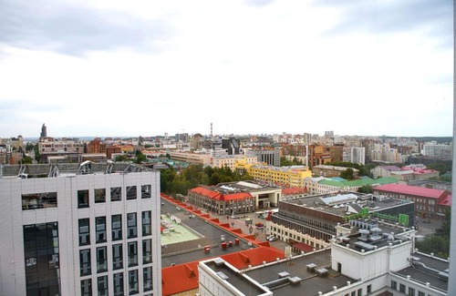 Ufa Apartment | Stylish Upper Trading Residence: Hot Tub & Scenic Views