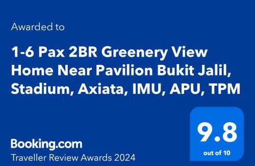 Bukit Jalil Apartment | Family-Friendly 4-Star Home with Greenery View Near Pavilion