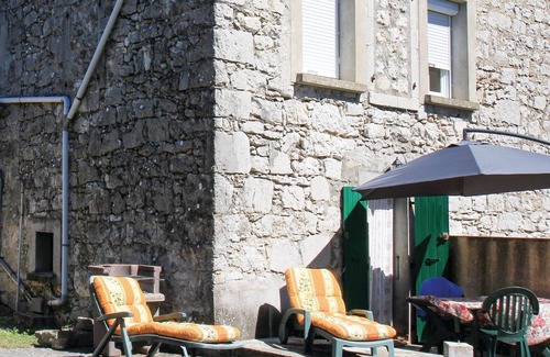 Labeaume Apartment | Cozy Stone House Apartment with Terrace and BBQ