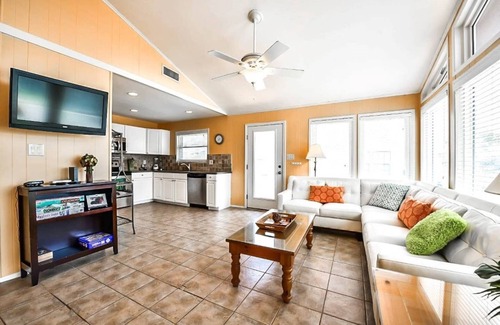 Pirates Beach House | Beach Block Oasis with Gulf Views & Pet-Friendly Amenities