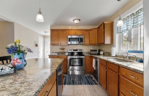 York Beach House | Just Steps from the Beach with Scenic Deck and Pool