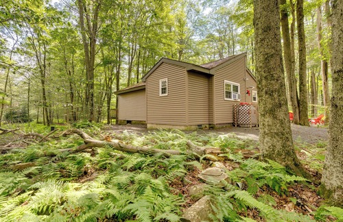 Gouldsboro Cottage | Cozy Papa's Christmas Cabin in Gouldsboro with Deck Retreat