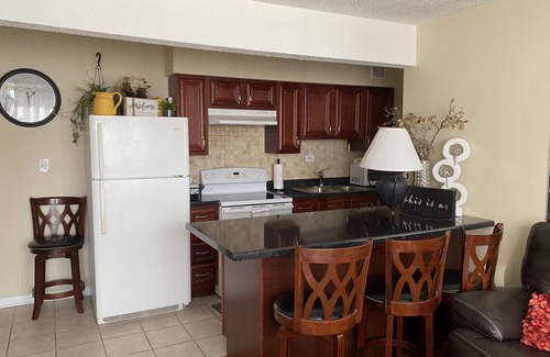 Rosemont Condo | Convenient Hotel Steps from Stevenson Convention Center