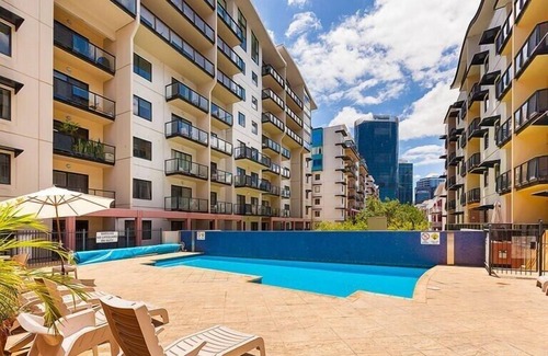 Perth Central Business District Apartment | Charming 2BR City Resort with Pool and Gym Access