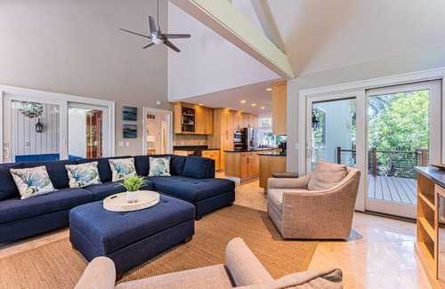 Beach Lagoon House | Sea Pines Home: Private Pool & Spa Steps from the Beach