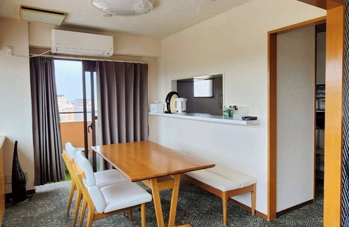 Kanazawa Apartment | 1001 Top floor room with a view of Kanazawa Castle accommodates up to 10 people/Kanazawa Ishikawa