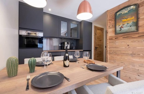 Tignes Apartment | Cozy Balcony Retreat Steps from Tignes Ski Slopes