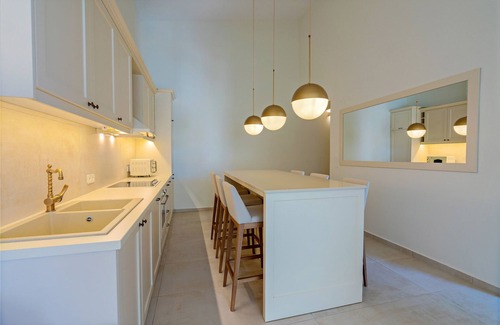Rethymno Villa | Beachside Retreat with Kids Pool, Spa & Private Sun Beds