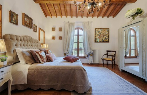 Orentano Villa | Elegant Farmhouse Retreat with Private Pool & Tennis Court