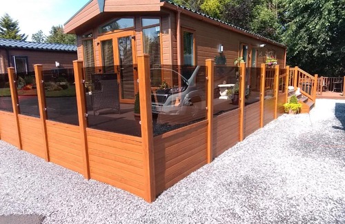 Auchterarder Cabin | Exceptional 11 Burnside Lodge: Pet Friendly & Wheelchair Accessible