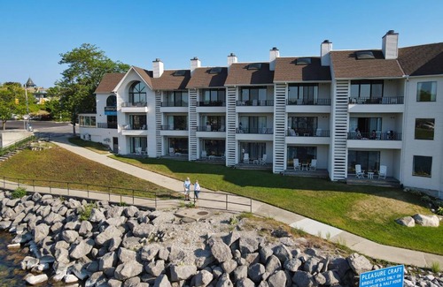 Charlevoix House | Relax at 112 Edgewater Inn with Private Pool & Waterfront Access