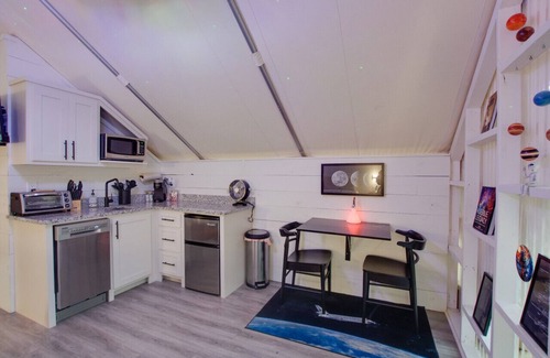 Groveoak RV Rental | Explore Space-Themed Glamping at Launch Pad Tent