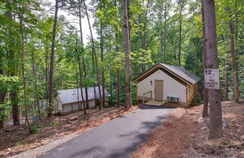 Groveoak RV Rental | Explore Space-Themed Glamping at Launch Pad Tent