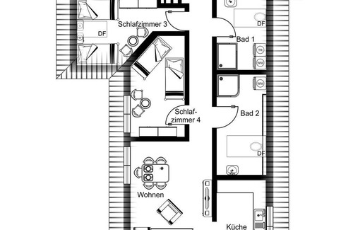 Siek Apartment | 120 m² Apartment ∙ 4 bedrooms ∙ 7 guests