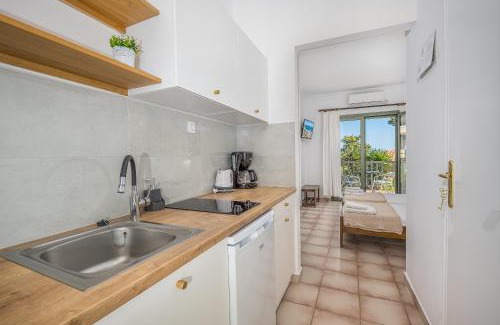 Agia Marina Apartment | Budget-Friendly 123 Soleil Studios: Child-Friendly Retreat