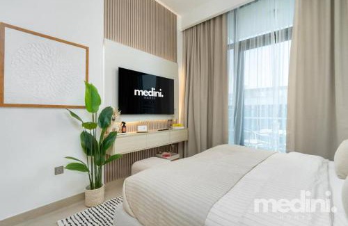 Nad Al Sheba Apartment | 12min from Burj Khalifa - Studio - Azizi Riviera