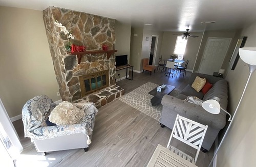 Arlington Apartment | Convenient Stay: Poolside Retreat Near Beach & Town