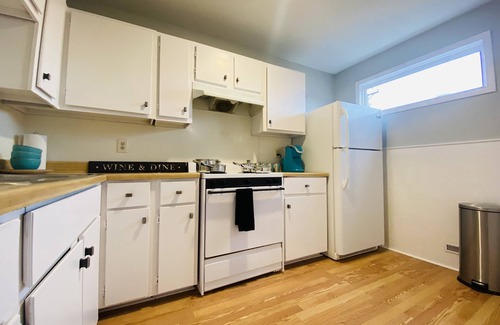 Grain Valley Apartment | Ideal Location: Walk to Bars, Close to Stadiums & Amenities