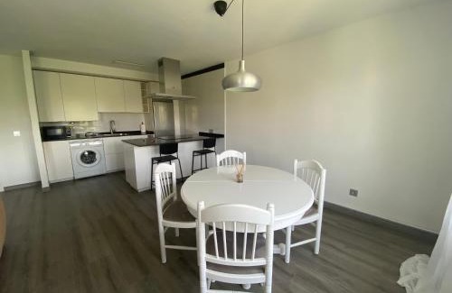 Distrito Sur Apartment | Modern 173A Apartment: Family-Friendly Retreat with Top Ratings