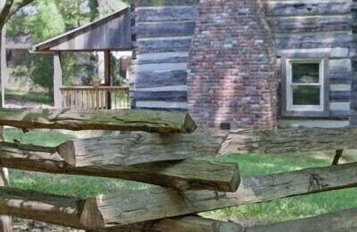 Clinton Cabin | Historic Log Cabin Retreat with Pool in East Tennessee