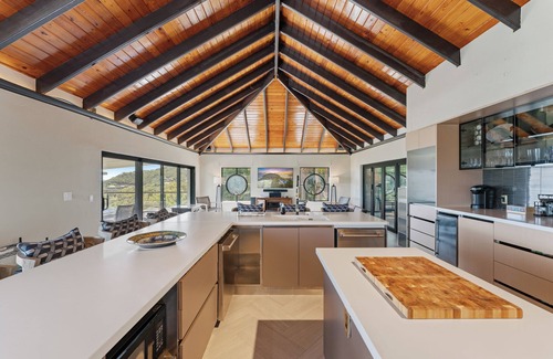 Estate Chocolate Hole and Great Cruz Bay Villa | 180 Degree Ocean Views, Private Pool Villa, 4 Master Suites, Chef’s Kitchen