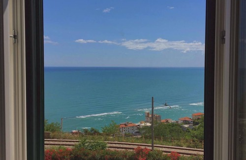 San Vito Chietino Villa | Villa Simone: Breathtaking Ocean View with Pool & Spa