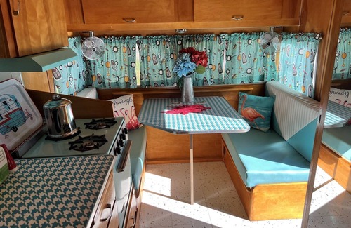 Weed House | Unique 1961 Shasta Airflyte Trailer with Breakfast & Kitchen