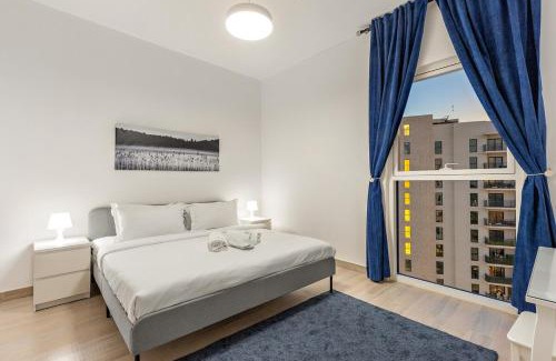 Abu Dhabi Apartment | 1BR Waters Edge with Canal Views Pool Access Near Attractions